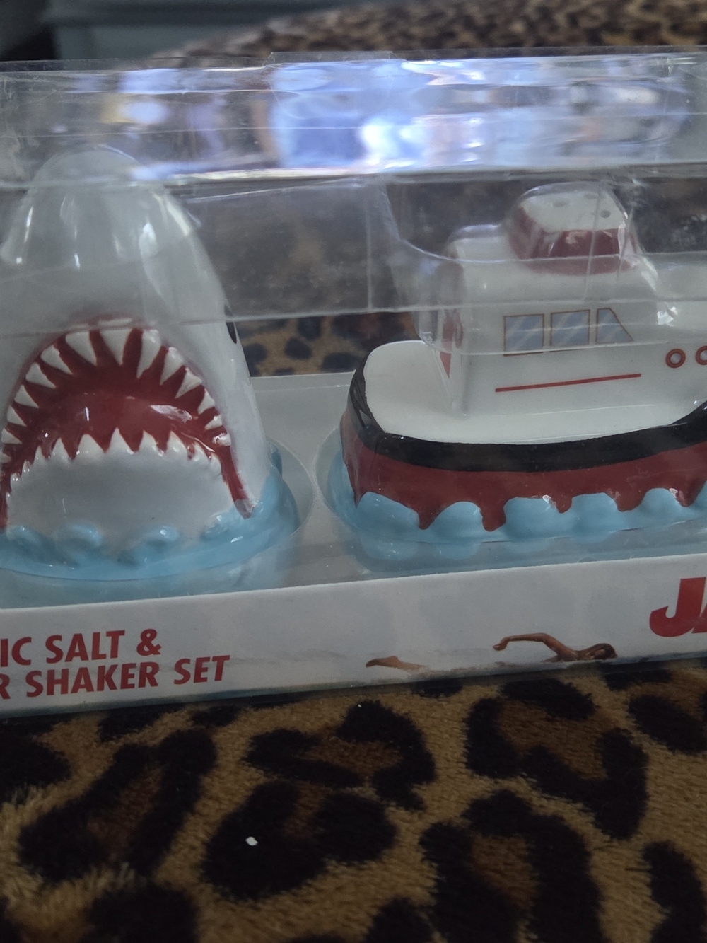 JAWS ceramic salt & pepper shaker set